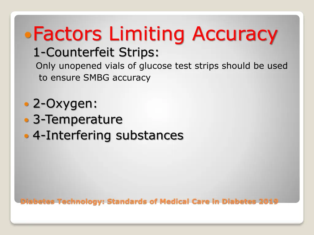 factors limiting accuracy 1 counterfeit strips