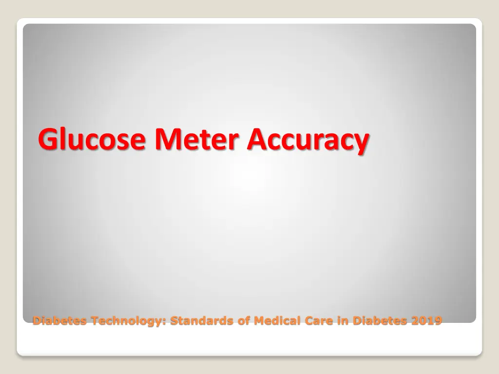 glucose meter accuracy