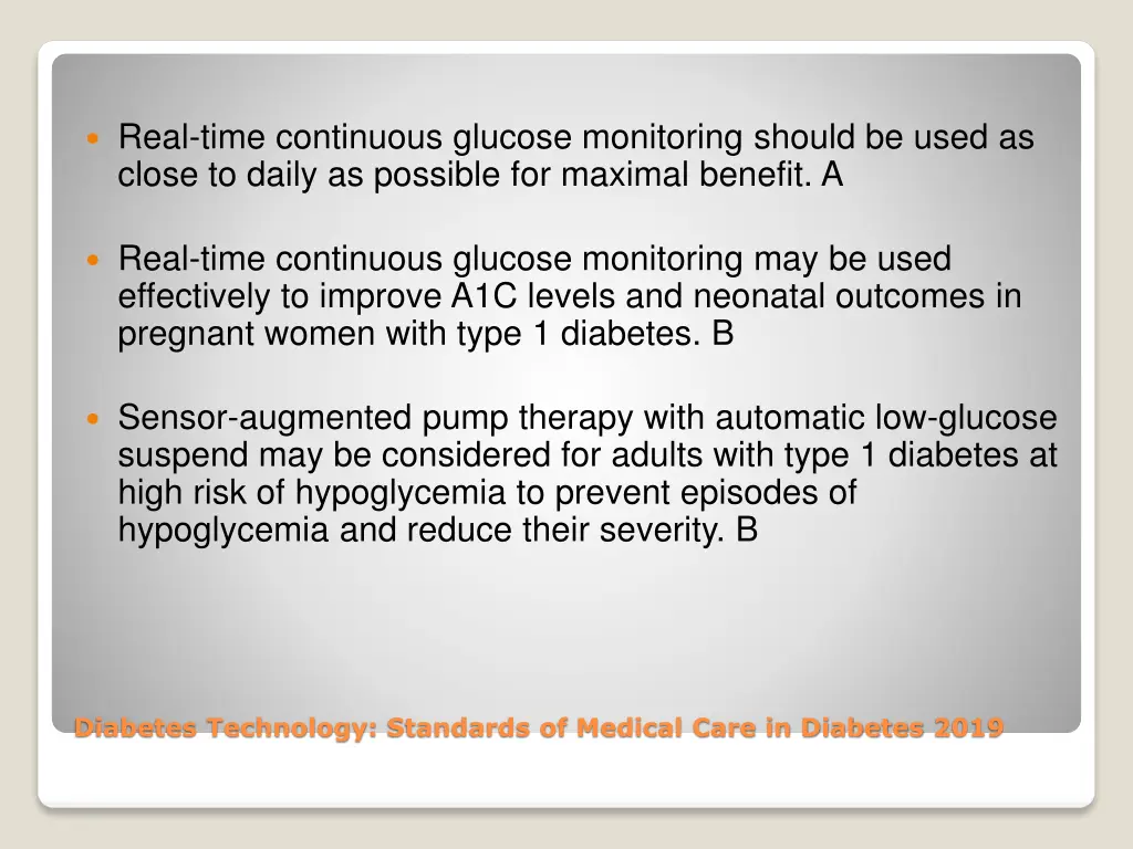 real time continuous glucose monitoring should 1