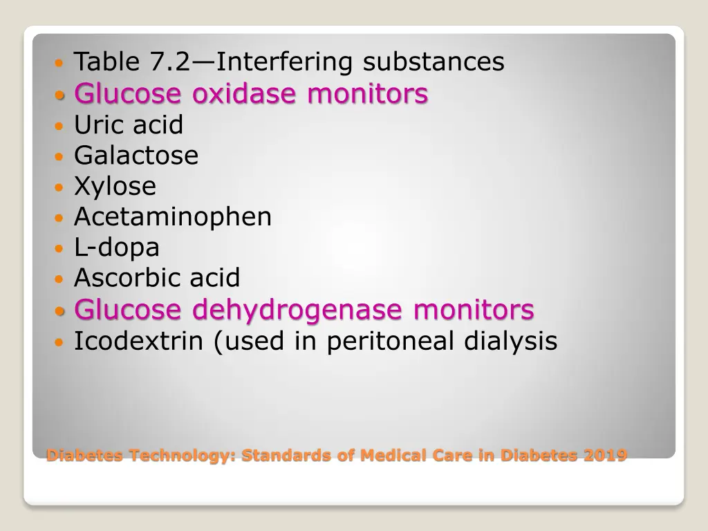table 7 2 interfering substances glucose oxidase