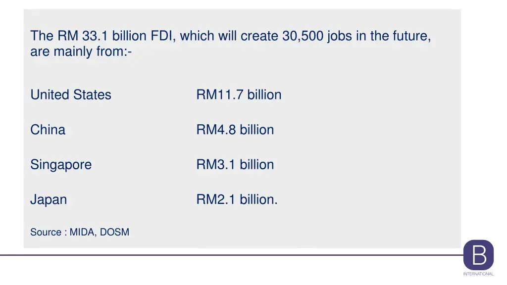 the rm 33 1 billion fdi which will create