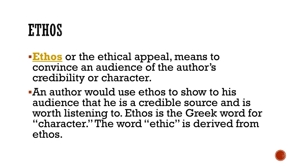 ethos