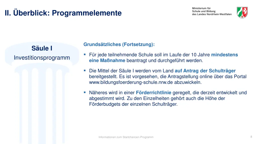 ii berblick programmelemente 3