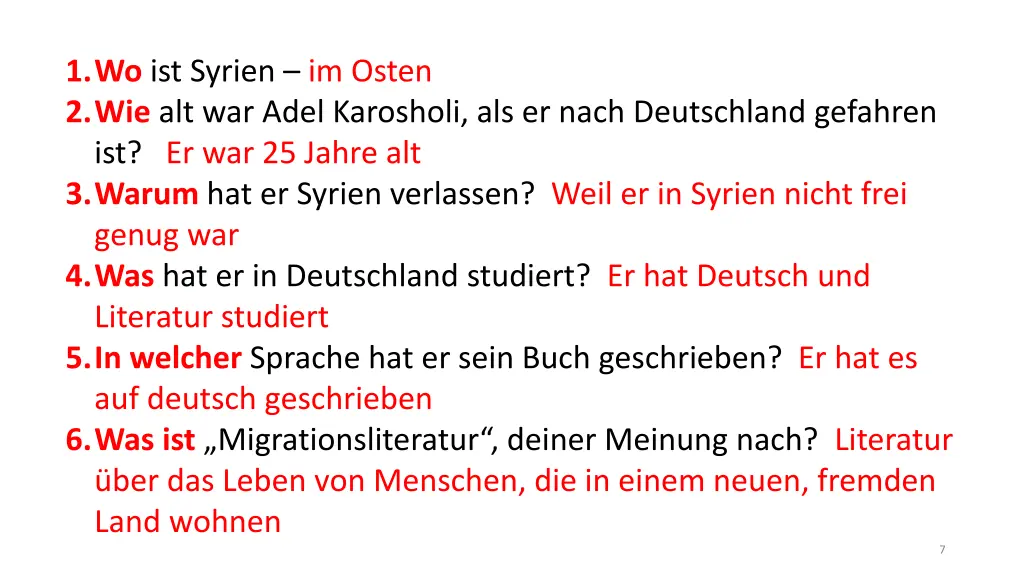1 wo ist syrien im osten 2 wie alt war adel