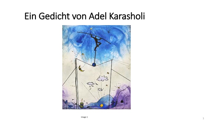 ein ein gedicht gedicht von adel