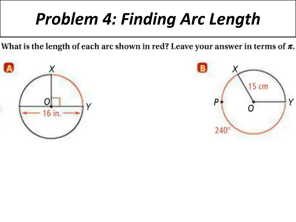 problem 4 finding arc length