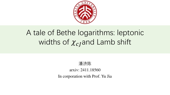 a tale of bethe logarithms leptonic widths