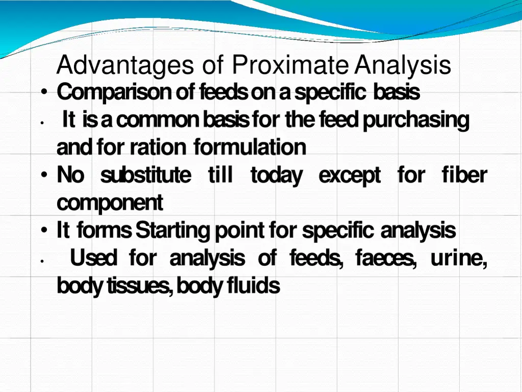 advantages of proximateanalysis comparison