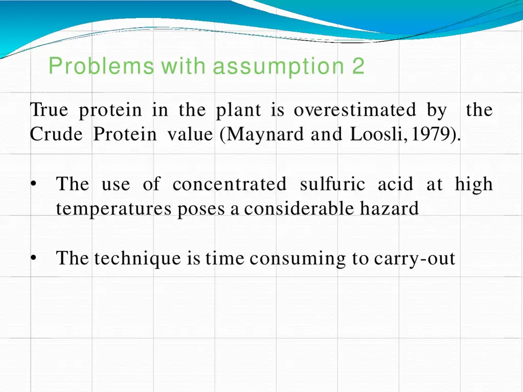 problems with assumption 2
