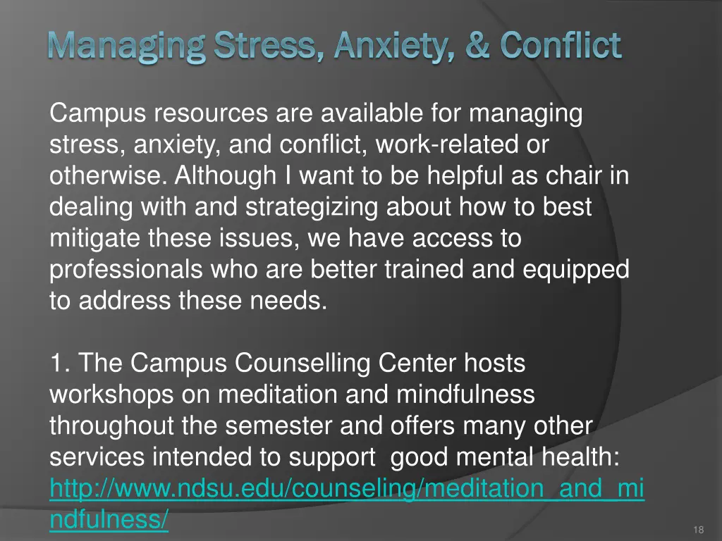managing stress anxiety conflict managing stress 1