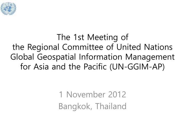 the 1st meeting of