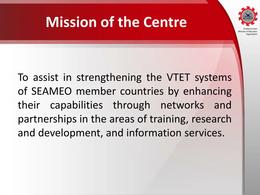 mission of the centre