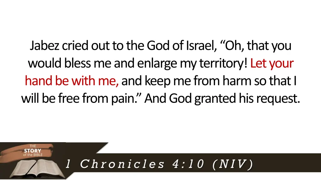 jabez cried out to the god of israel oh that 3