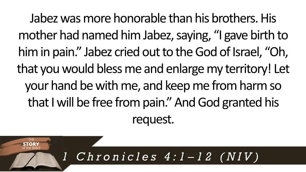 jabez was more honorable than his brothers