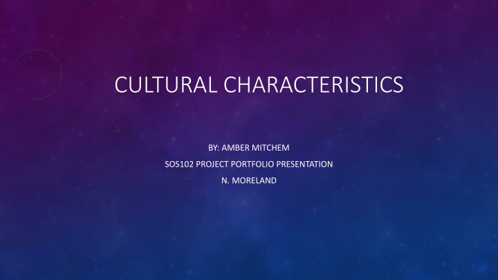 cultural characteristics