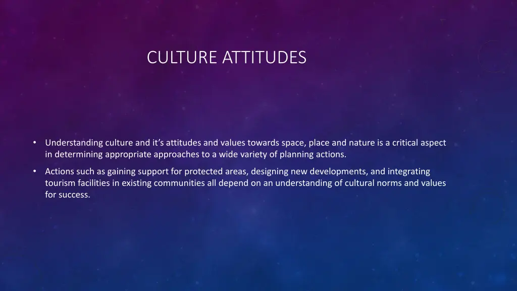 culture attitudes