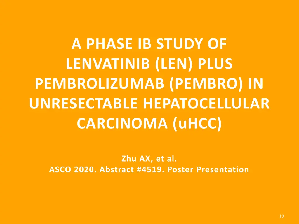 a phase ib study of lenvatinib len plus