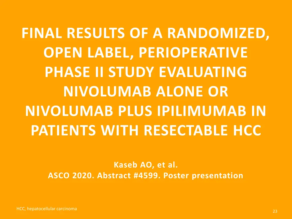 final results of a randomized open label