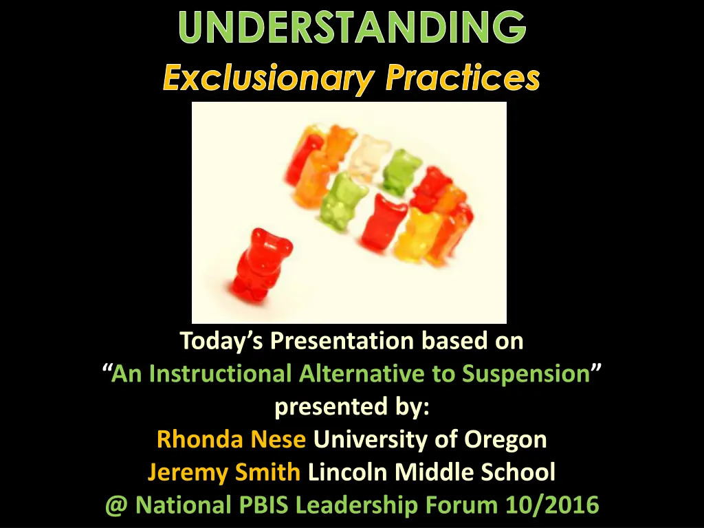 understanding exclusionary practices 1