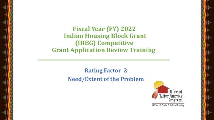 fiscal year fy 2022 indian housing block grant
