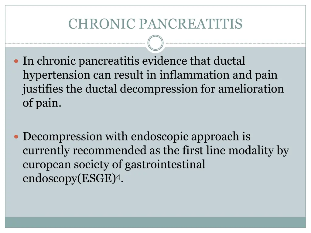 chronic pancreatitis