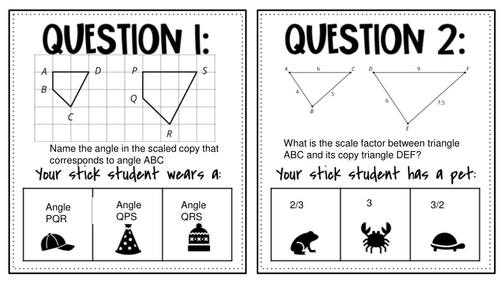 what is the scale factor between triangle