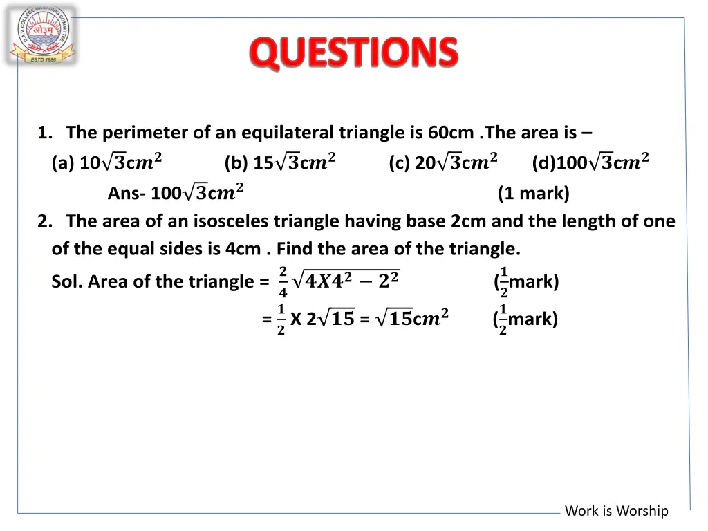 questions