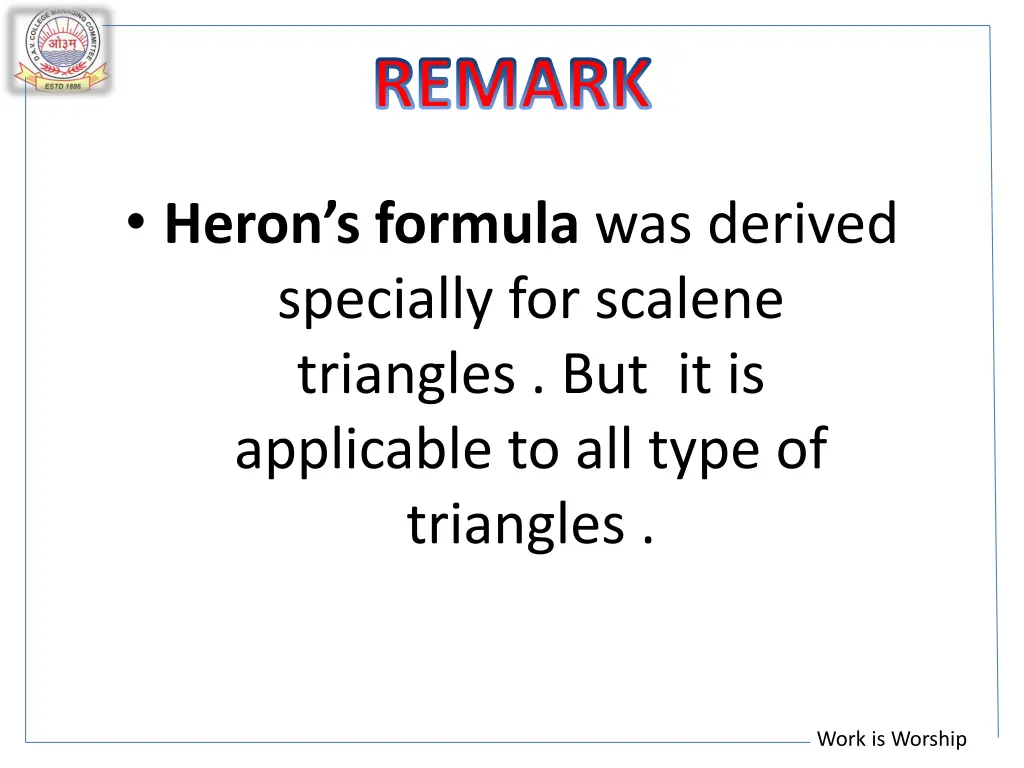 remark