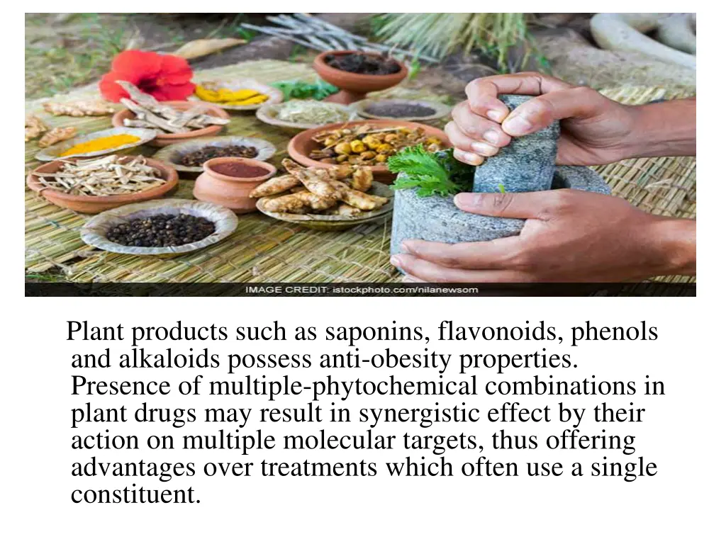 plant products such as saponins flavonoids