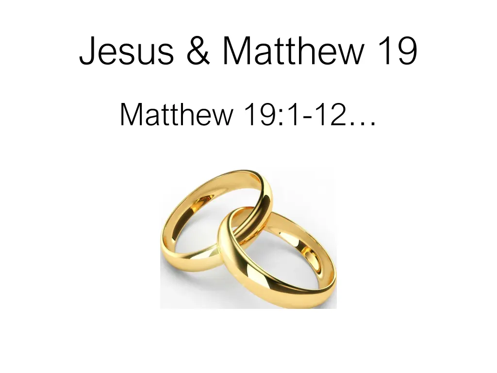 jesus matthew 19