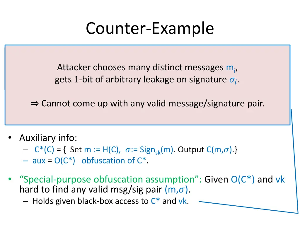 counter example