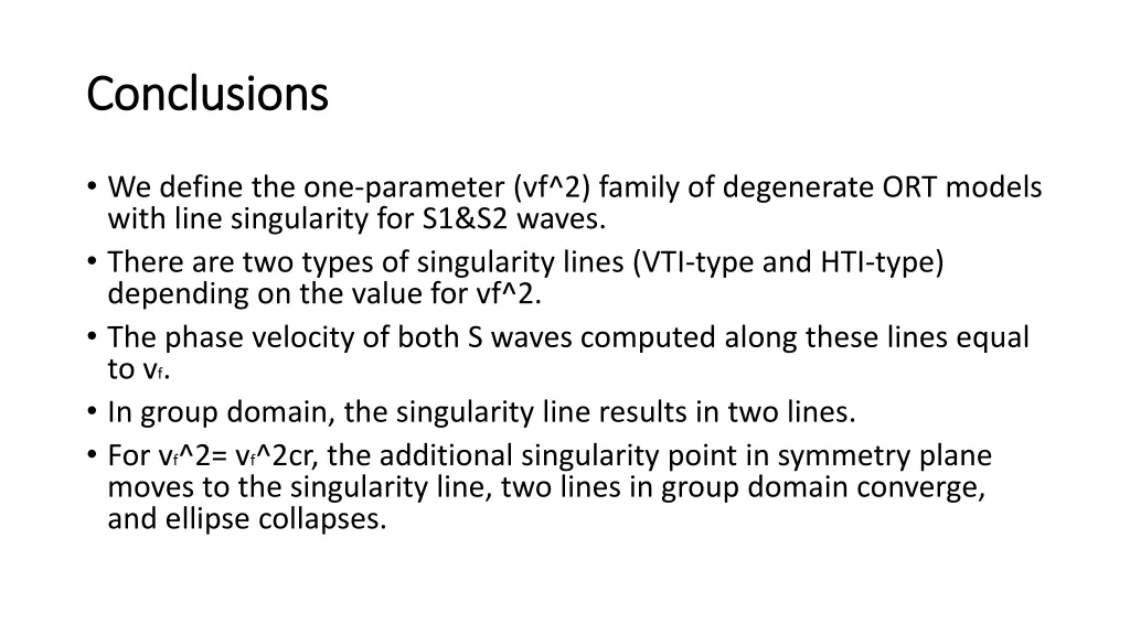conclusions conclusions