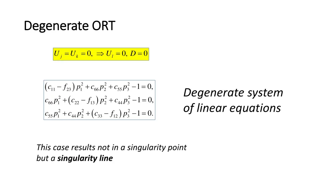 degenerate degenerate ort
