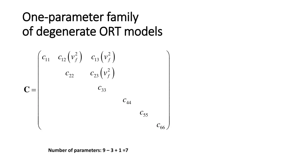 one one parameter parameter family