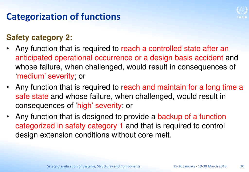 categorization of functions 1