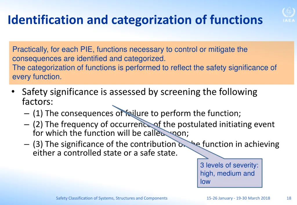 identification and categorization of functions