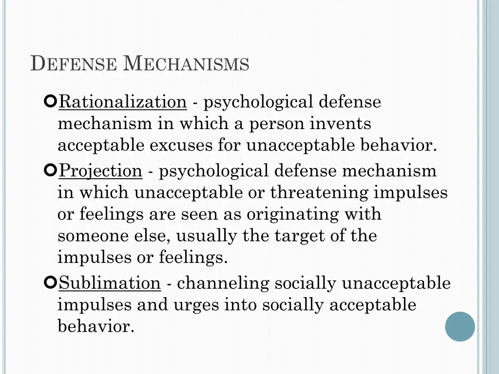 d efense m echanisms 1