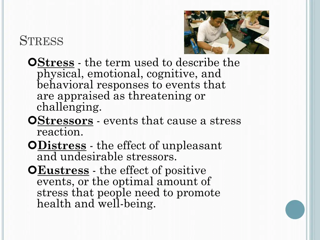 s tress