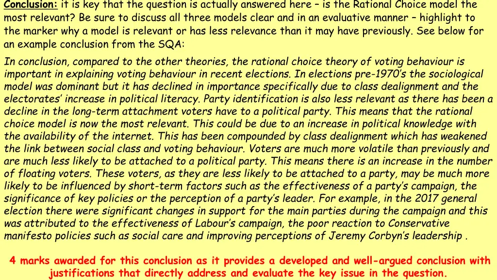 conclusion it is key that the question