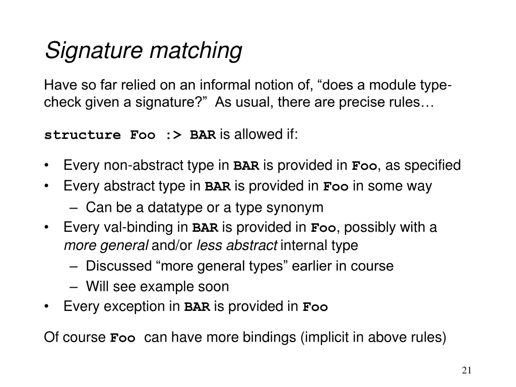 signature matching