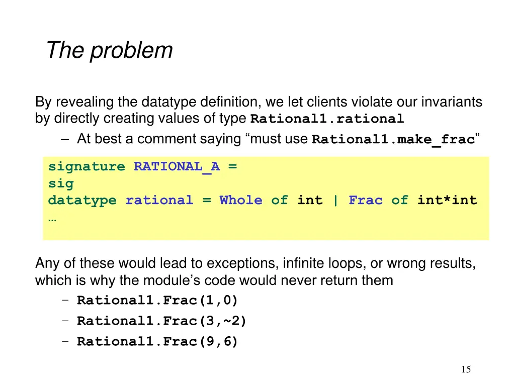 the problem