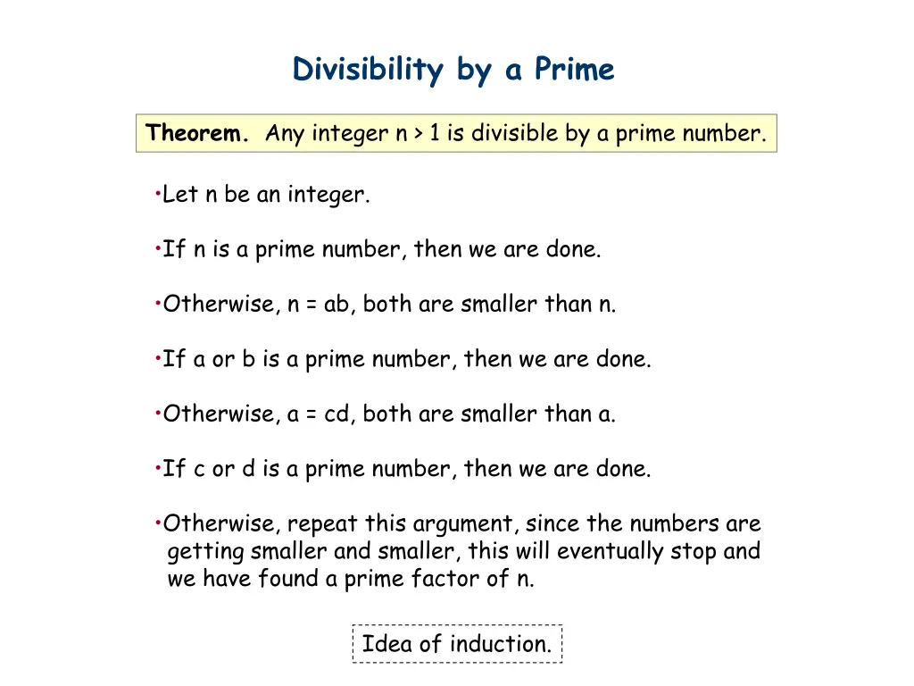 divisibility by a prime