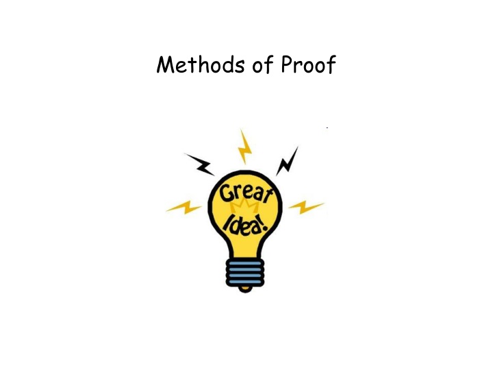 methods of proof