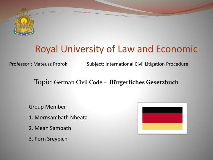 royal university of law and economic