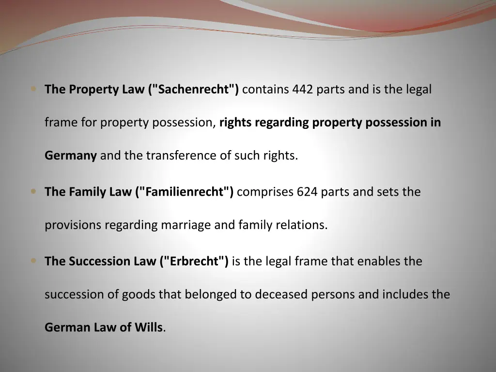 the property law sachenrecht contains 442 parts