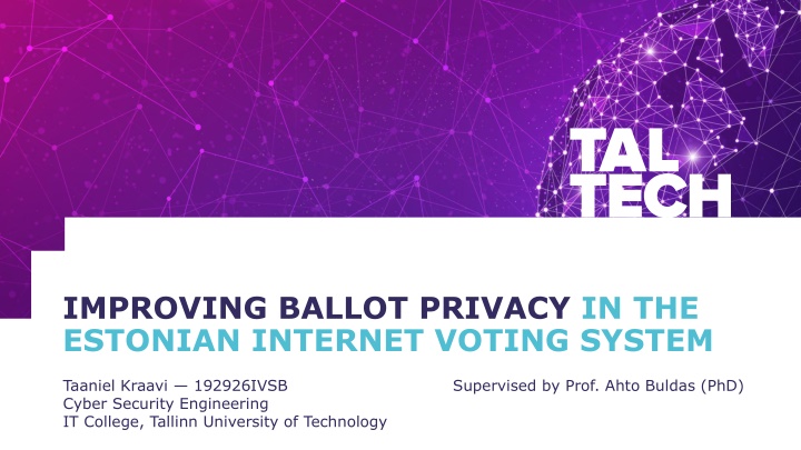 improving ballot privacy in the estonian internet