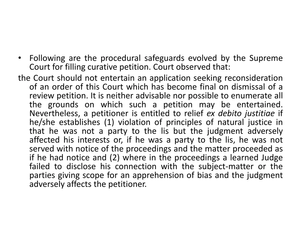 following are the procedural safeguards evolved