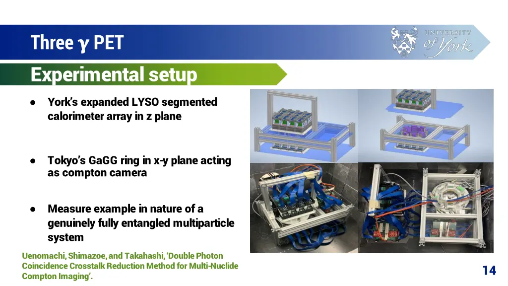 three pet experimental setup