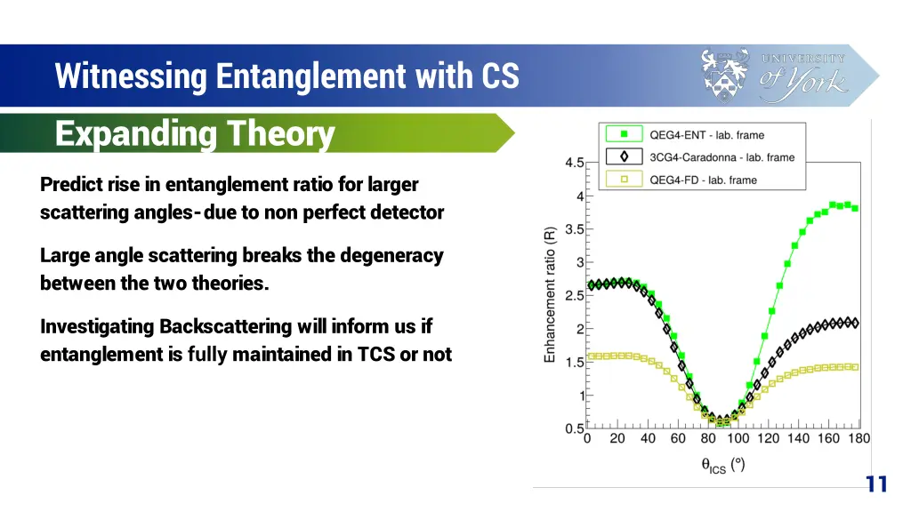 witnessing entanglement with cs expanding theory