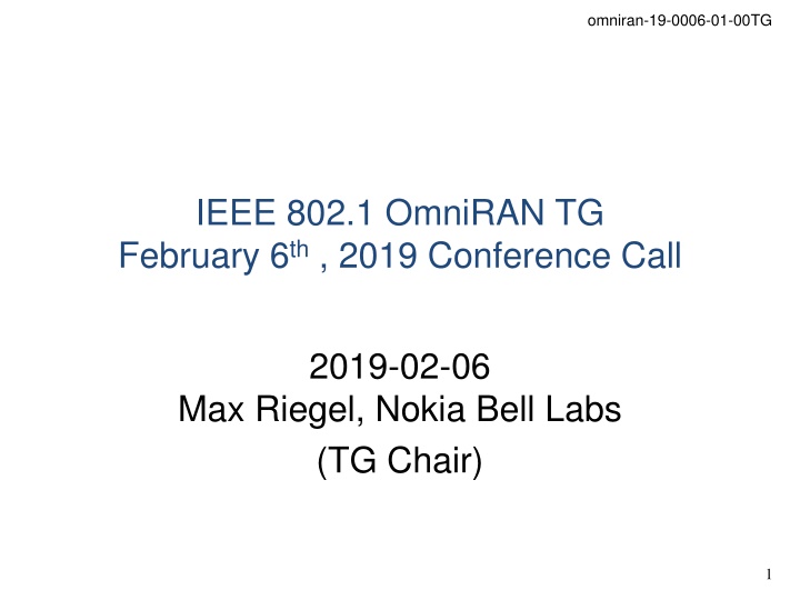 omniran 19 0006 01 00tg
